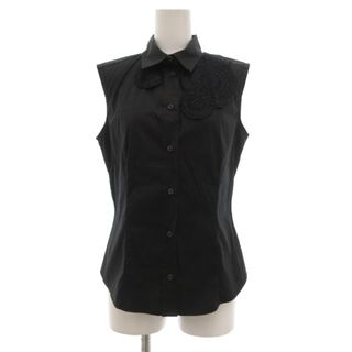 PRADA - イタリア製☆ PRADA プラダ 春夏 半袖 フリル シャツ ブラウス