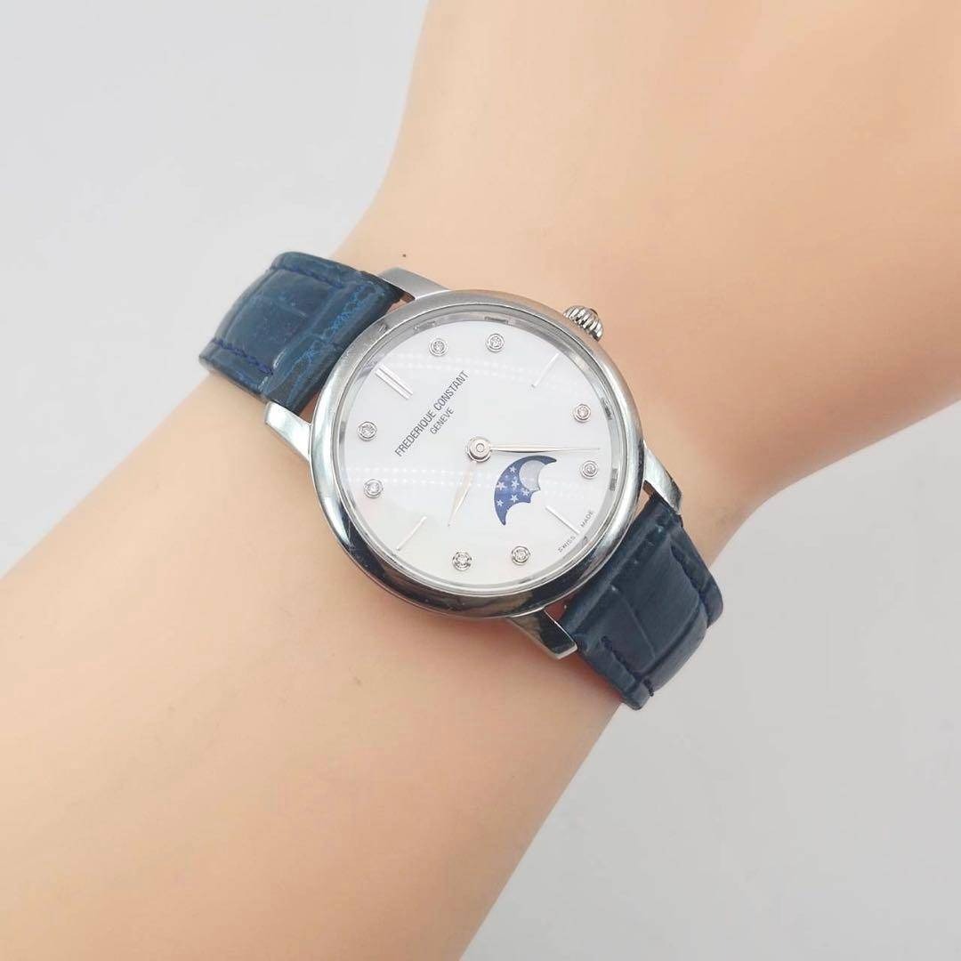 美品✨ 希少 フレデリックコンスタント スリムライン ダイヤ8P