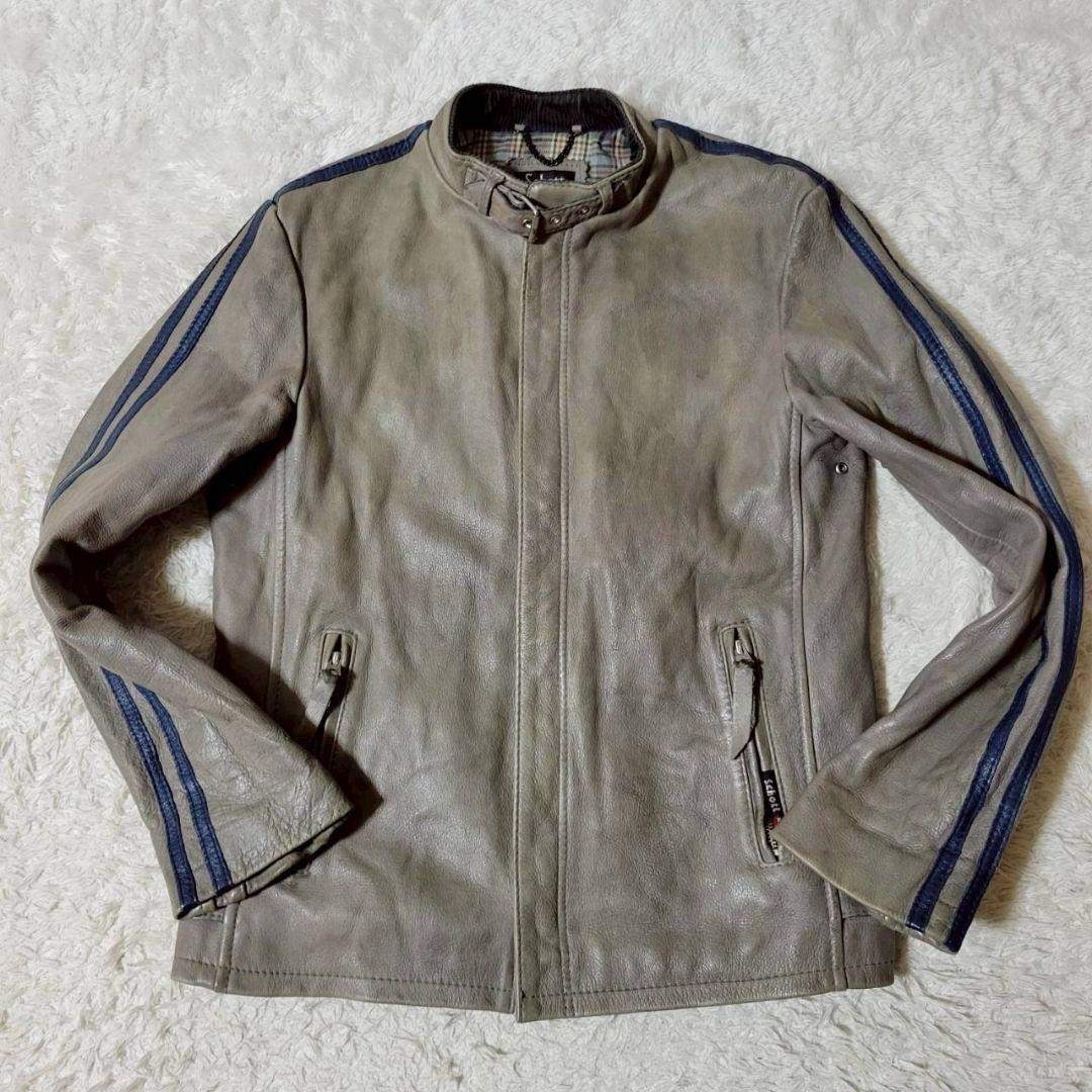 schott - Schott クラシックレーサー シングルライダース エイジング