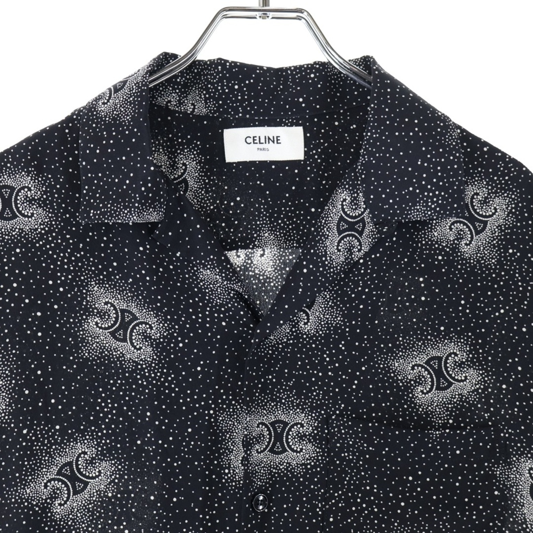 CELINE - CELINE セリーヌ 24AW トリオンフ総柄 シルクオープンカラー