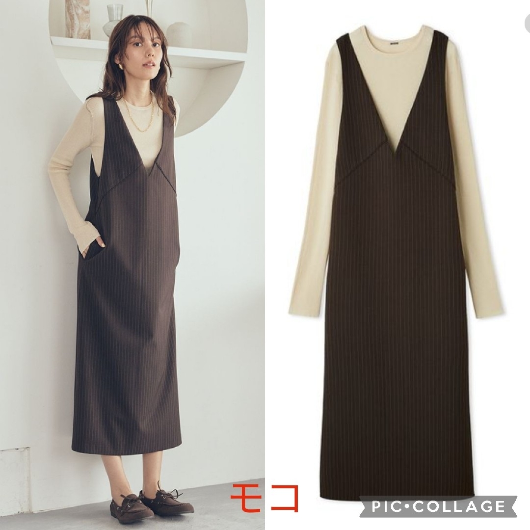 Mila Owen - 新品タグ付 クルーネックニット×Aラインキャミレイヤード