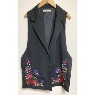 iS ScoLar - iS ScoLar 花蝶フリンジシフォン 異素材MIXカーゴパンツの