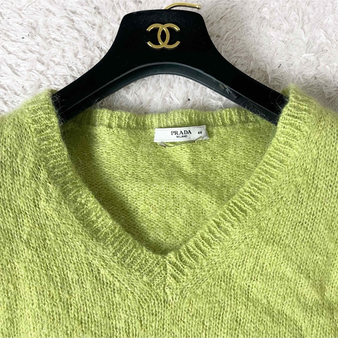 PRADA - 20 プラダ ニット セーター 大きいサイズ モヘヤ ライム