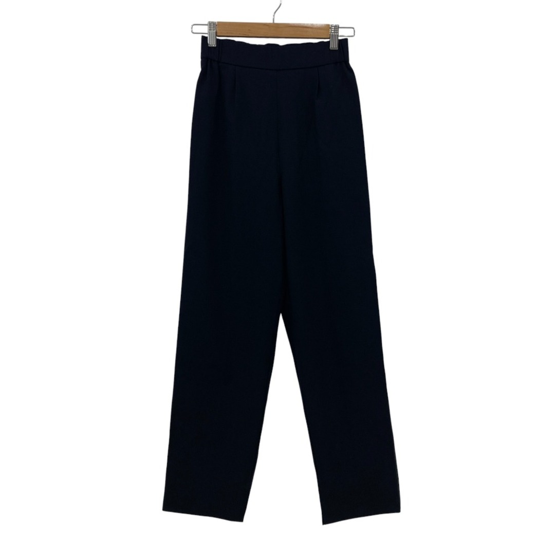 美品 22AW yori ヨリ ハンサムスラックス パンツ サイズ34 ネイビー