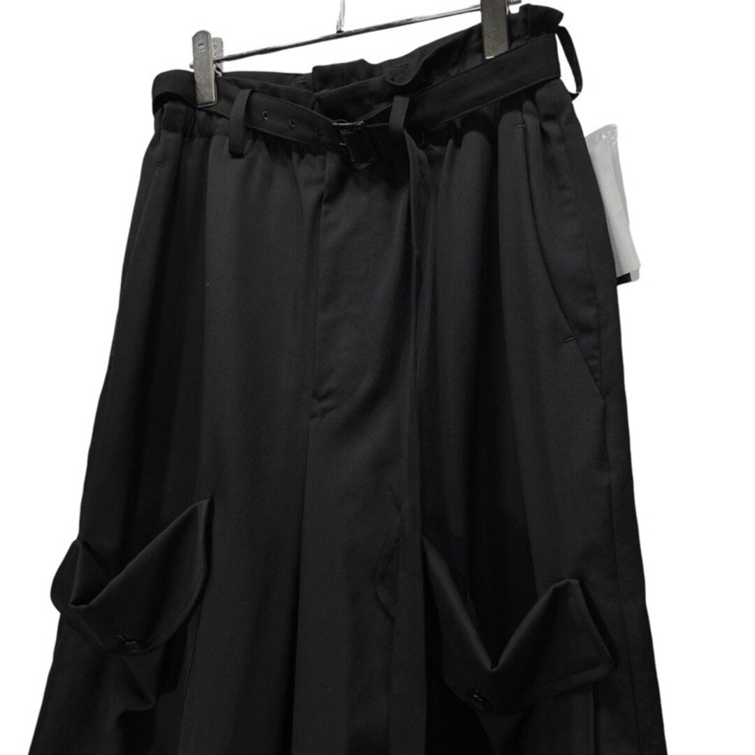 Yohji Yamamoto - Y's 18SS ウールギャバジンロゴ刺繍パッチベルテッド