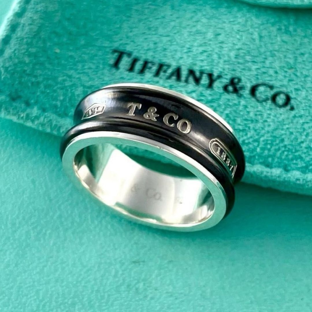 ティファニー 20号 1837 ナロー リング 925 チタン XG7fe