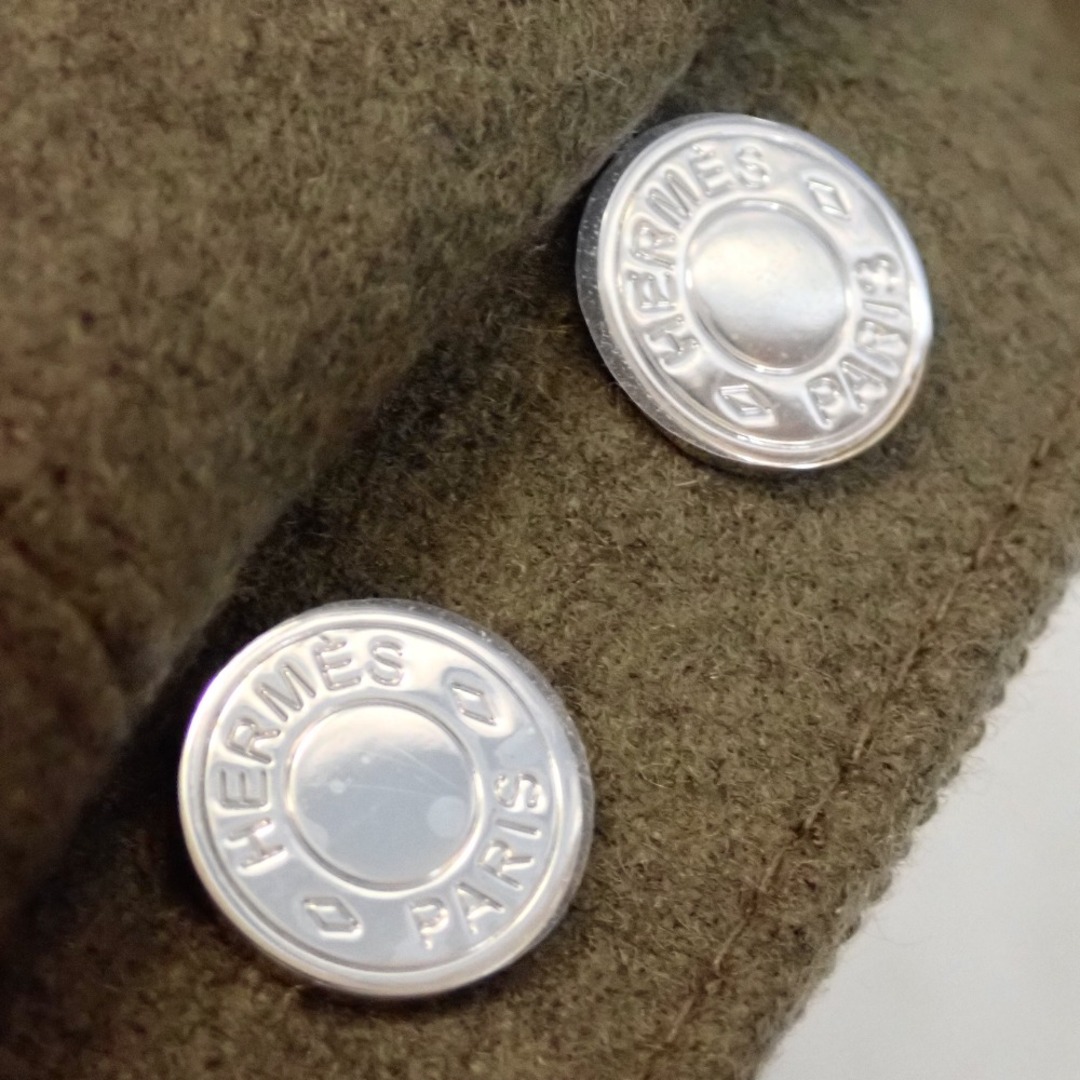 HERMES - エルメス キャスケット 帽子 セリエマーク カシミヤ ベージュ