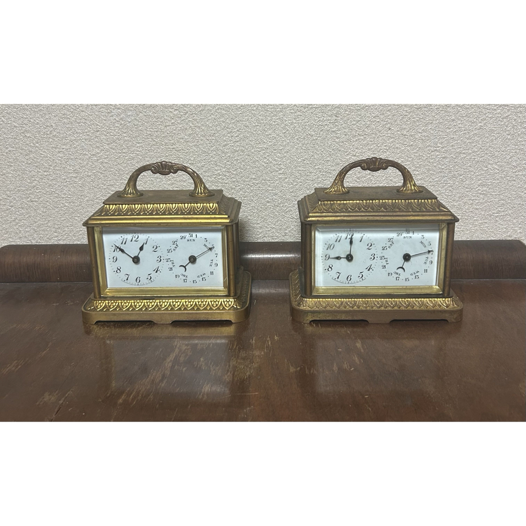 カレンダー時計【アンティーク】2つセット