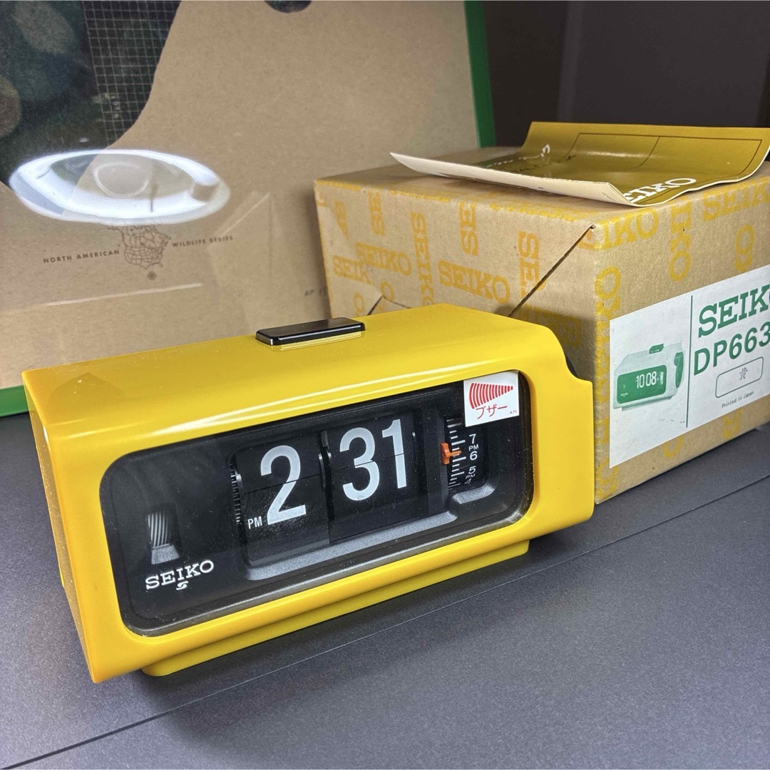 整備済み・元箱付き】SEIKOパタパタ時計 デジタルアラームクロック