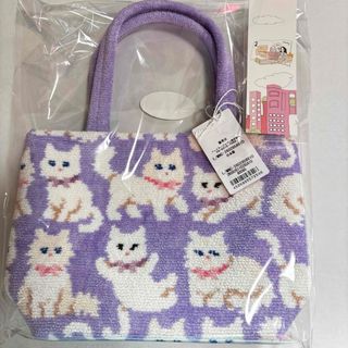 FEILER - 新品 フェイラー モフモフネコチャン バッグ ペールピンク