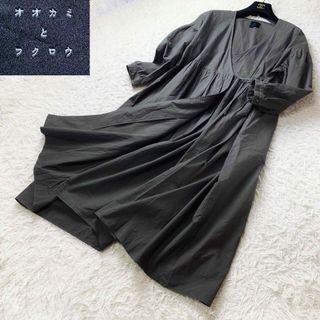 nest Robe - ネストローブ スーピマコットンノーカラーコート（黒）の