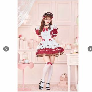 新品未使用/最終値下】メイド服(赤)の通販 by 商店｜ラクマ