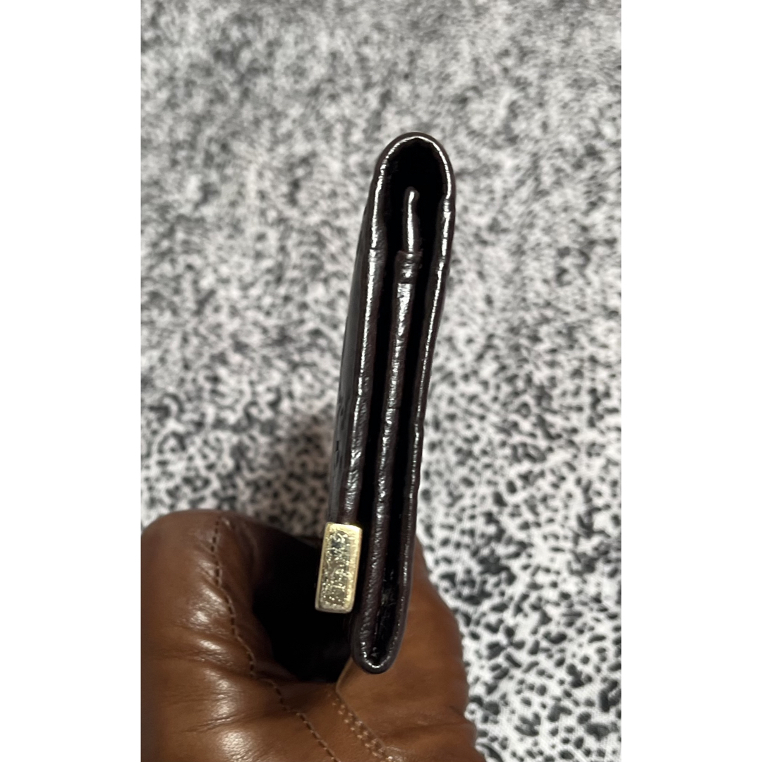 GUCCI - GUCCI 名刺入れ ダークブラウン GGパターン ユニセックス