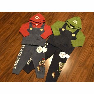 gelato pique - ジェラピケ マリオ コスプレ キッズ XXS セットアップ