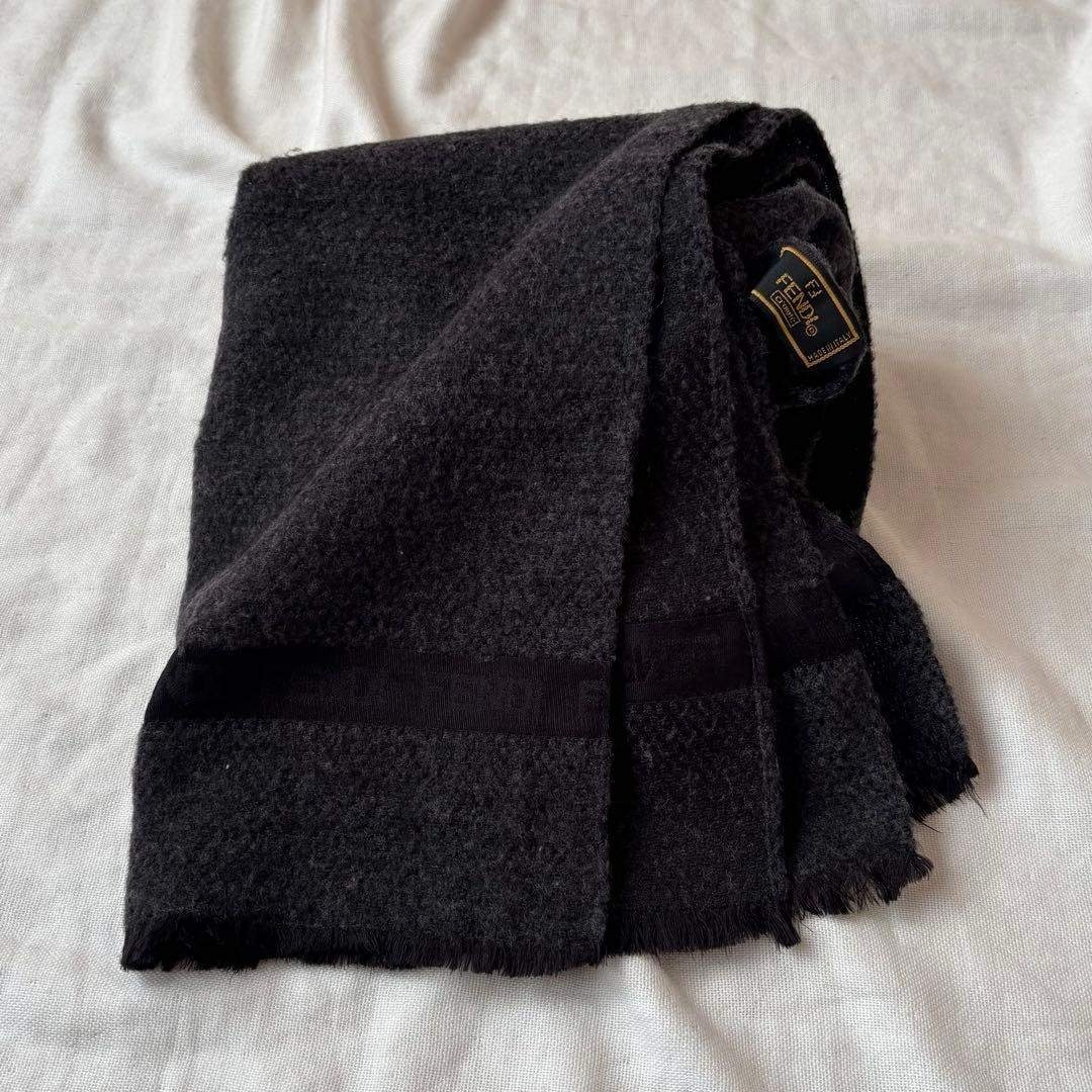 FENDI - フェンディ マフラー チャコールグレー系 イタリア製 メンズ
