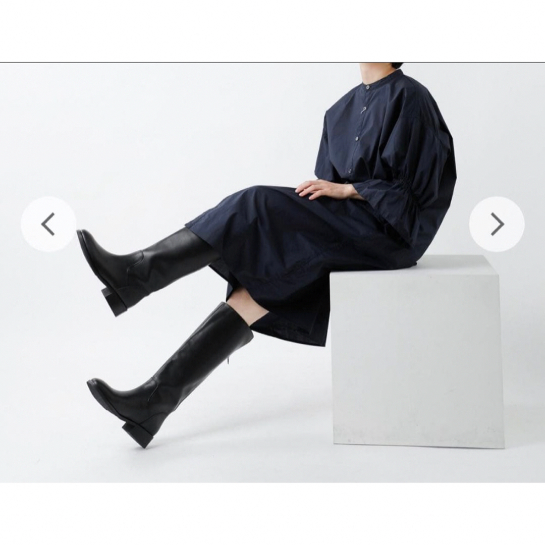 REMME - 新品 REMME レメ ロングブーツ 37 黒 ブラック バックジップの