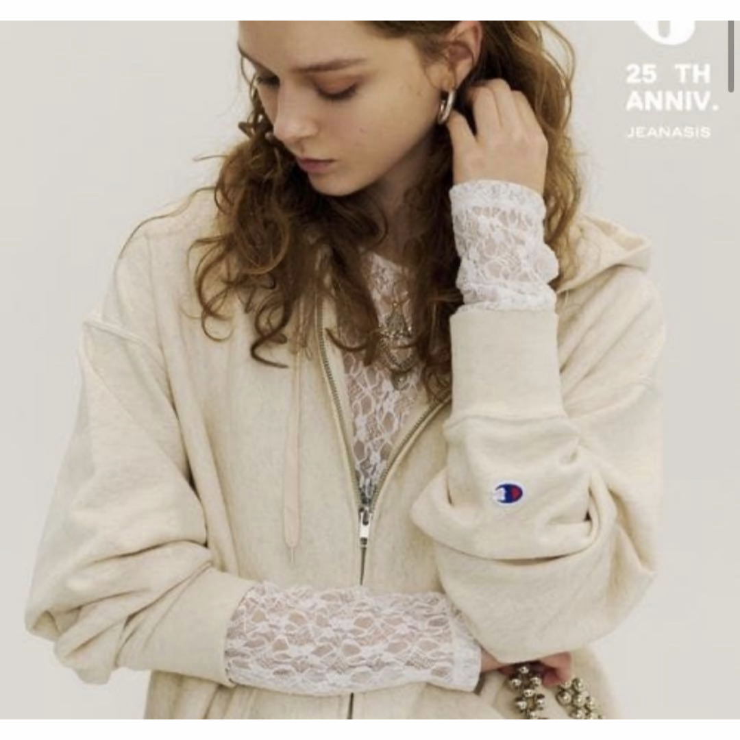 JEANASIS - 【Champion別注】 リバースウィーブZIPパーカー ジーナシス