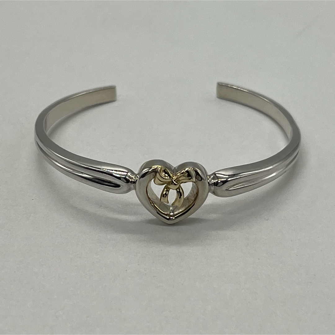 Tiffany & Co. - ティファニー TIFFANY ハート リボン バングル SV YG
