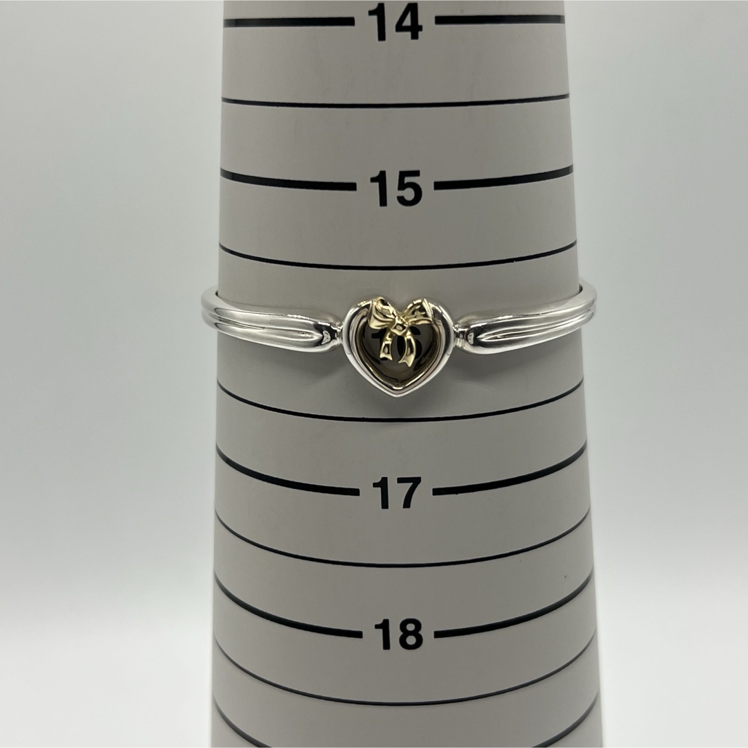 Tiffany & Co. - ティファニー TIFFANY ハート リボン バングル SV YG