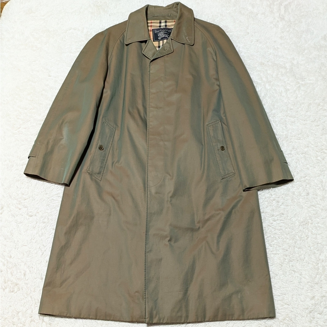 BURBERRY - 良品◎バーバリー ステンカラーコート ノバチェック ロング