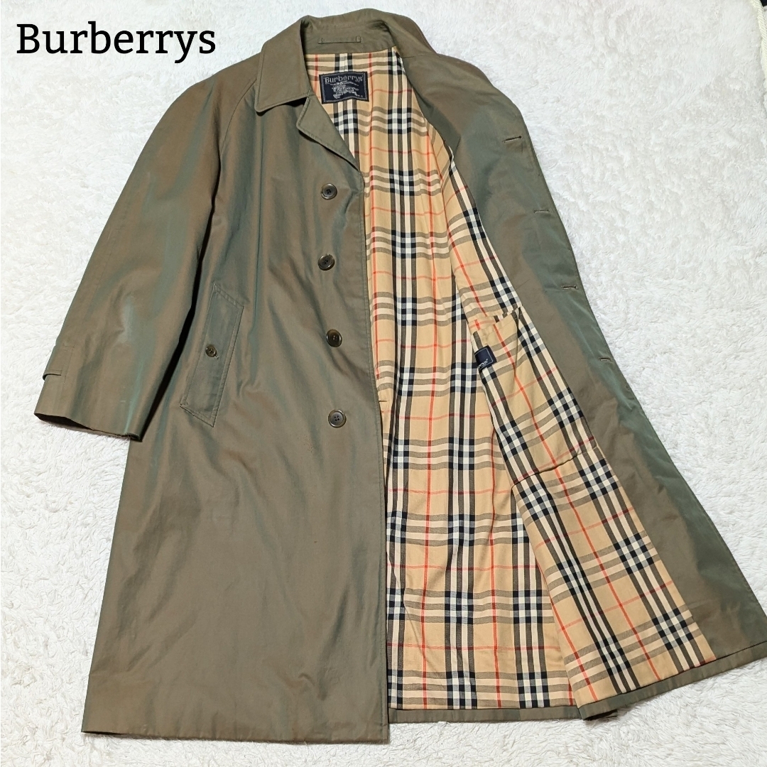 BURBERRY - 良品◎バーバリー ステンカラーコート ノバチェック ロング