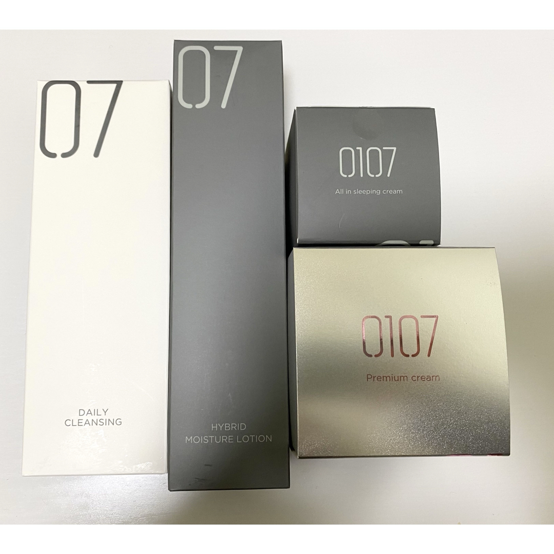 0107クレンジング、化粧水、オールインスリーピングクリーム