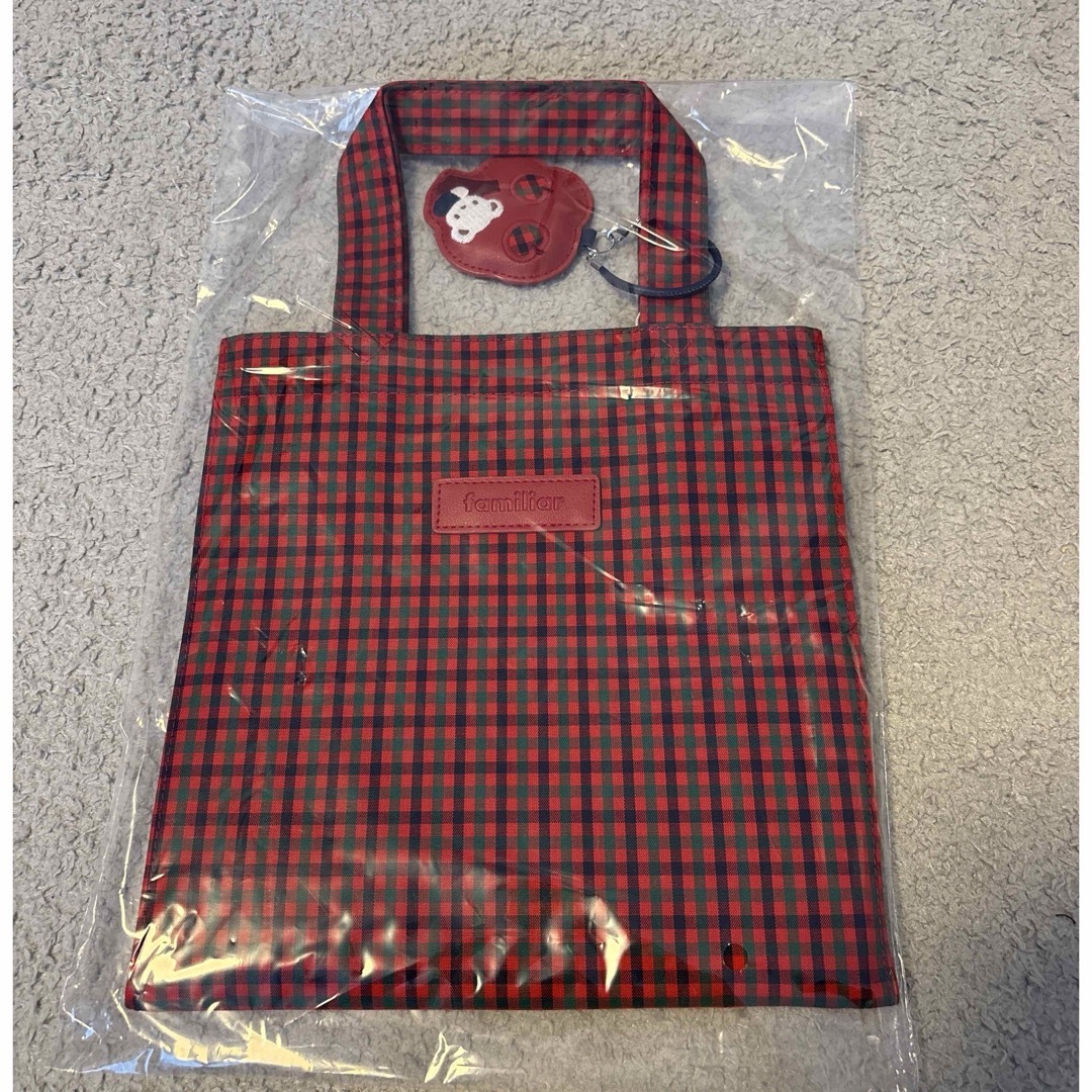 familiar - 【新品未使用】familiarトートバッグ 赤系 ファミリア