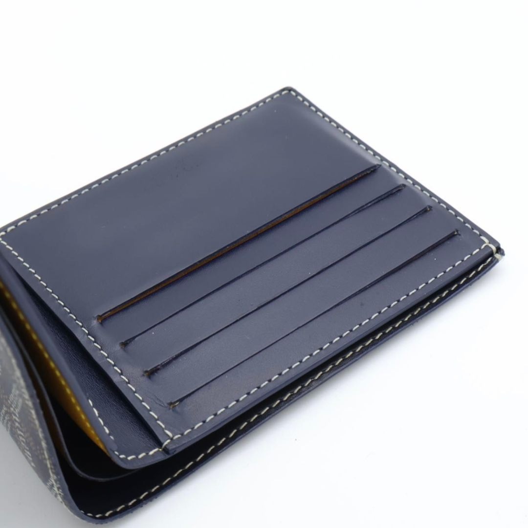 GOYARD - 【極美品】GOYARD ヴィクトワール ネイビー 二つ折り財布の