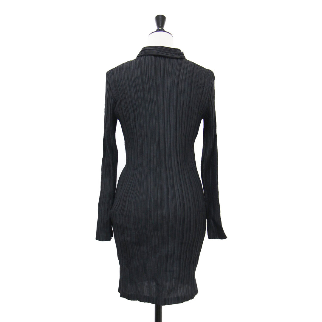 ISSEY MIYAKE イッセイミヤケ 長袖 チュニック ブラック×グレー ISSEY