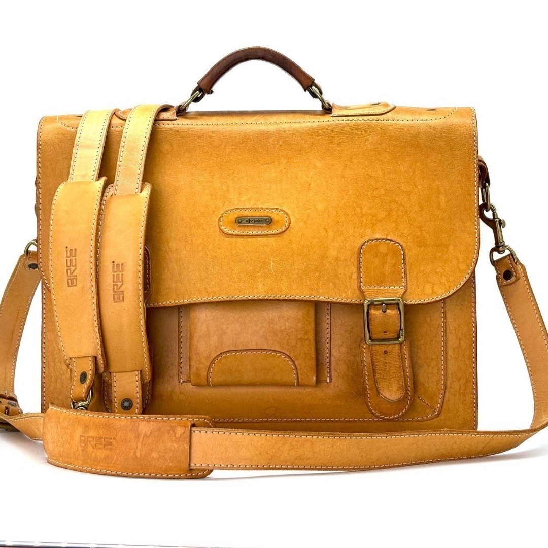 BREE - BREE 3WAY ブリーフケース ヌメ革 リュック A4収納可 キャメル