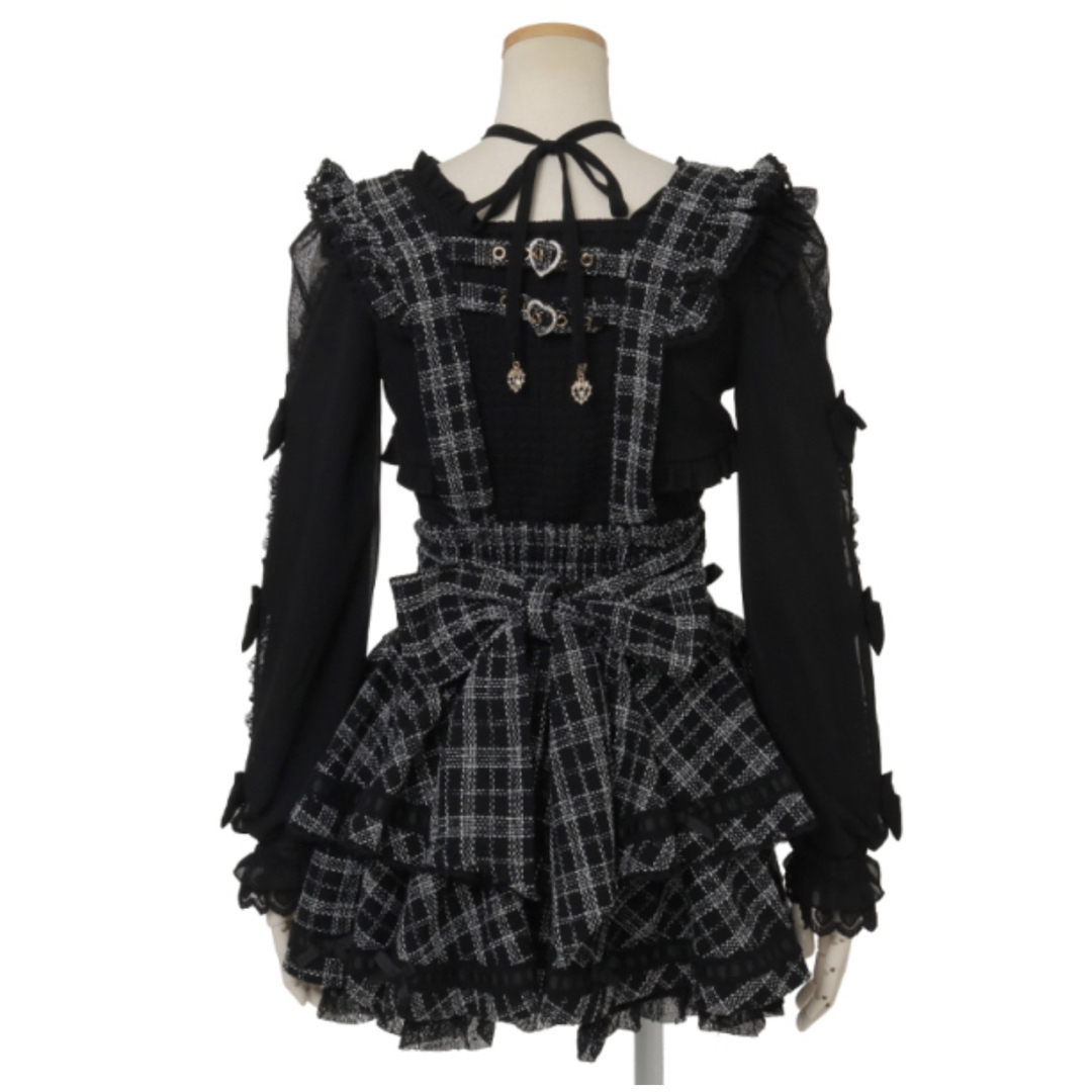 LIZ LISA - 【新品タグ付】リズリサ はしごリボンツイードティアード