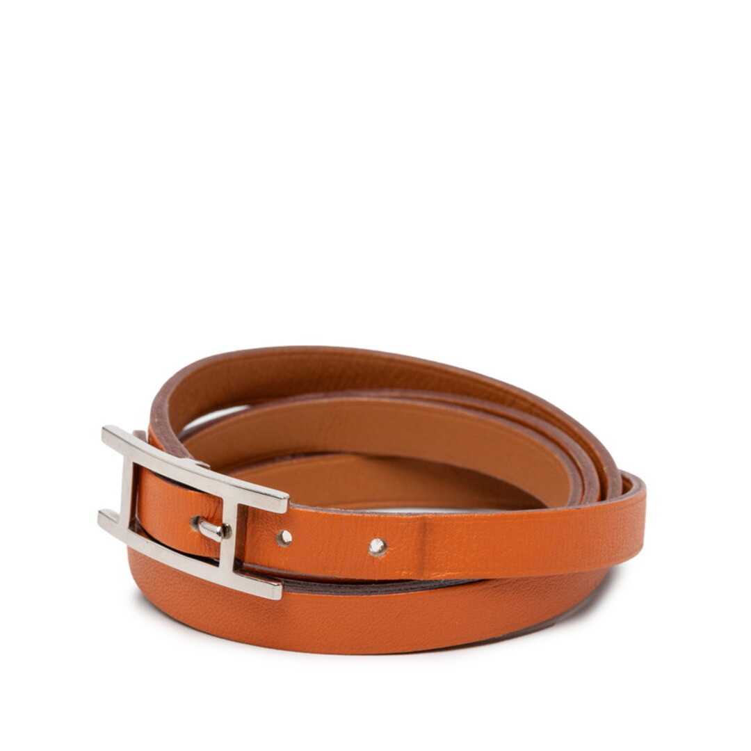 HERMES - エルメス アピ 4連 ロング ブレスレット レザー レディース