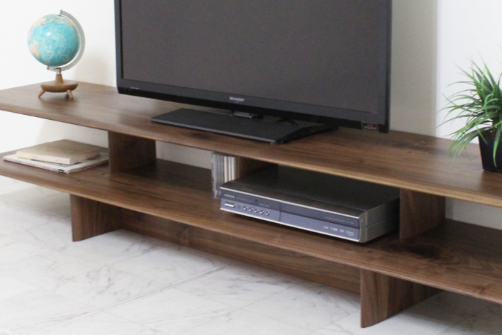 テレビ台 テレビボード エスプリ 120cm-220cm ウォールナット ブラック