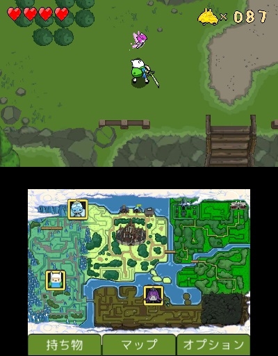 3DS】アドベンチャー・タイム ネームレス王国の3人のプリンセス : Game