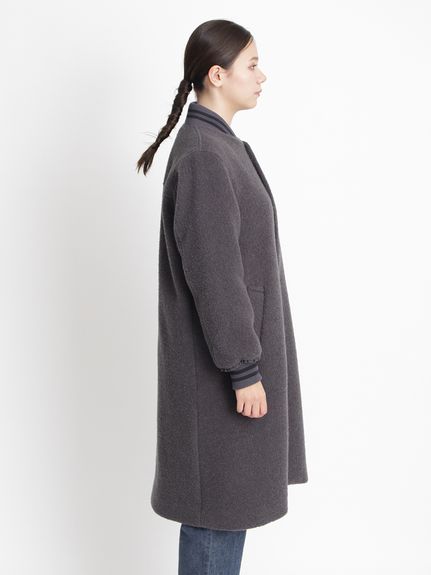 リングツイード ロングスタジャンコート（スタジャン）｜H.A.K（ハク