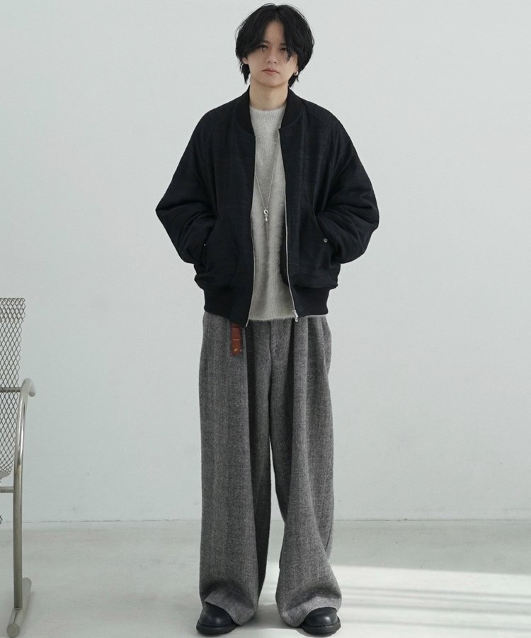 WOOL LINEN OXFORD BAGS / 商品詳細ページ / LIDNM / Llife ONLINE