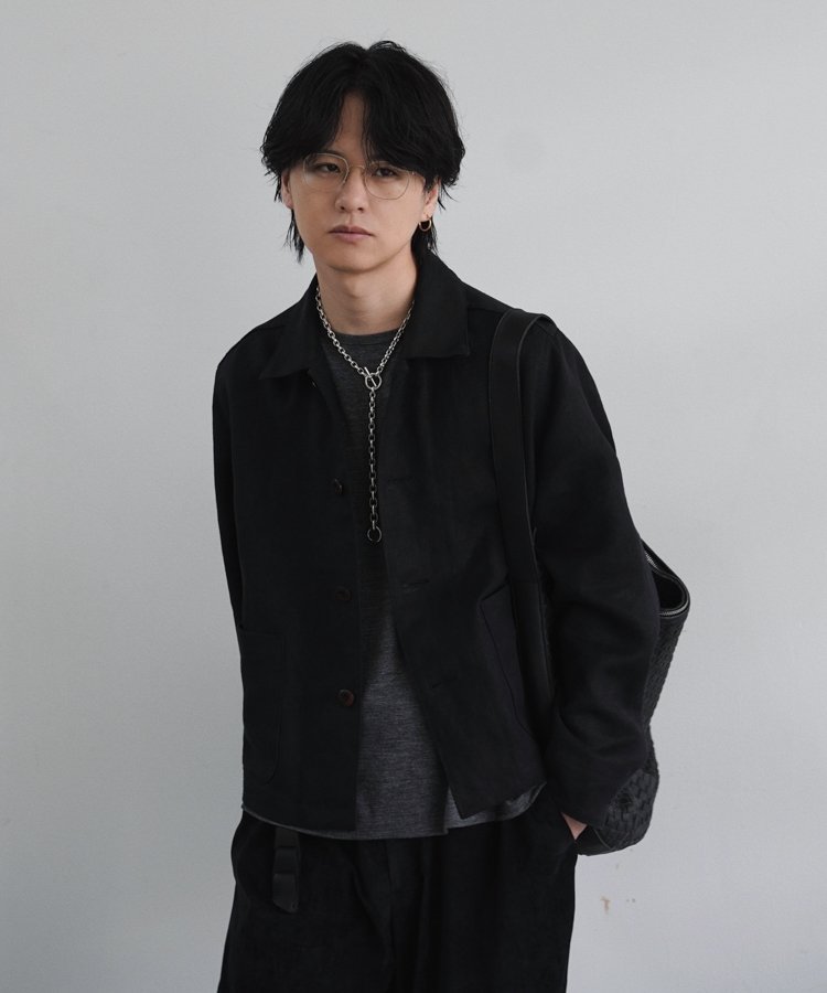 LINEN CROPPED CHORE JACKET / 商品詳細ページ / LIDNM / Llife ONLINE
