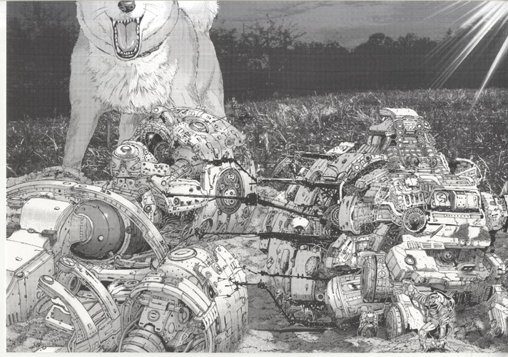 いぬやしき 奥浩哉 複製原画 B4サイズ 3枚セット 奥浩哉 複製原稿