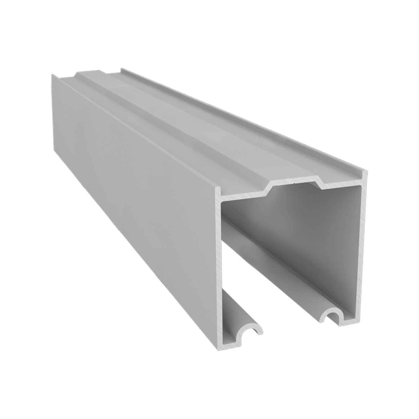 Trilho Superior Em Anodizado Para Porta de Correr Rm278 Rometal