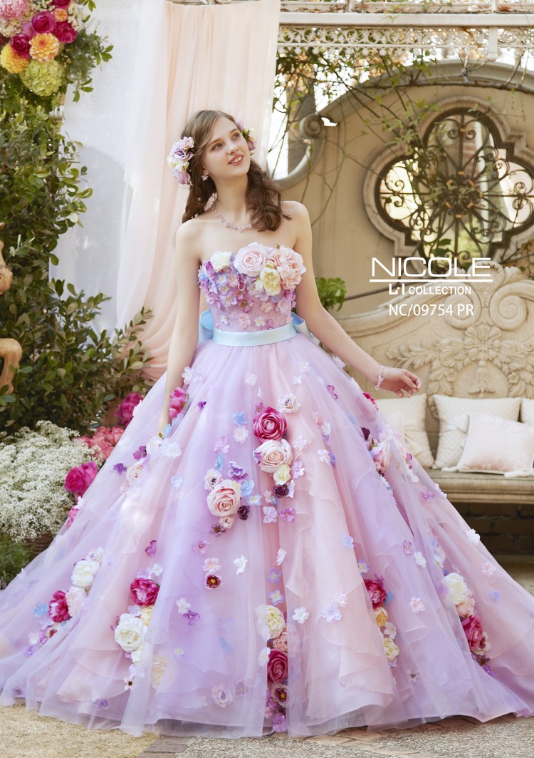 NC/09754 purple｜NICOLE(ニコル)のウェディングドレス