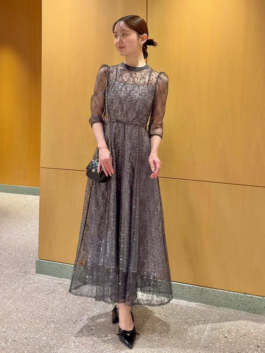 スパークルレースドレス(マキシ・ロングワンピース)｜ワンピース