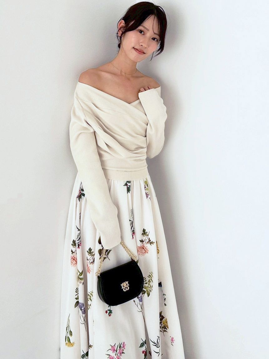 ニットドッキングワンピース(マキシ・ロングワンピース)｜ワンピース