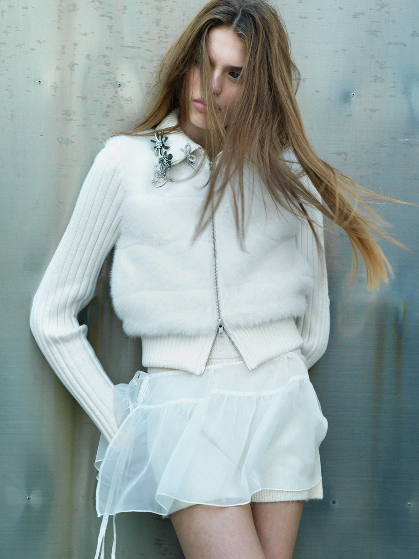 ファーニットブルゾン【カンヘウォン着用】(ブルゾン)｜アウター