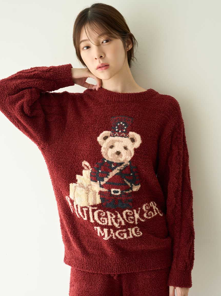 WEB限定】【Steam Whip】ホリデーベアジャガードプルオーバー×ホリデー