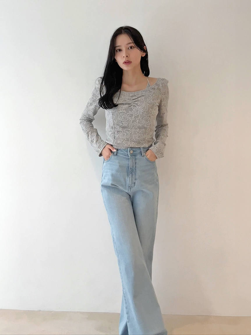 Chacott】レース柄編みプルオーバー(Tシャツ・カットソー)｜トップス