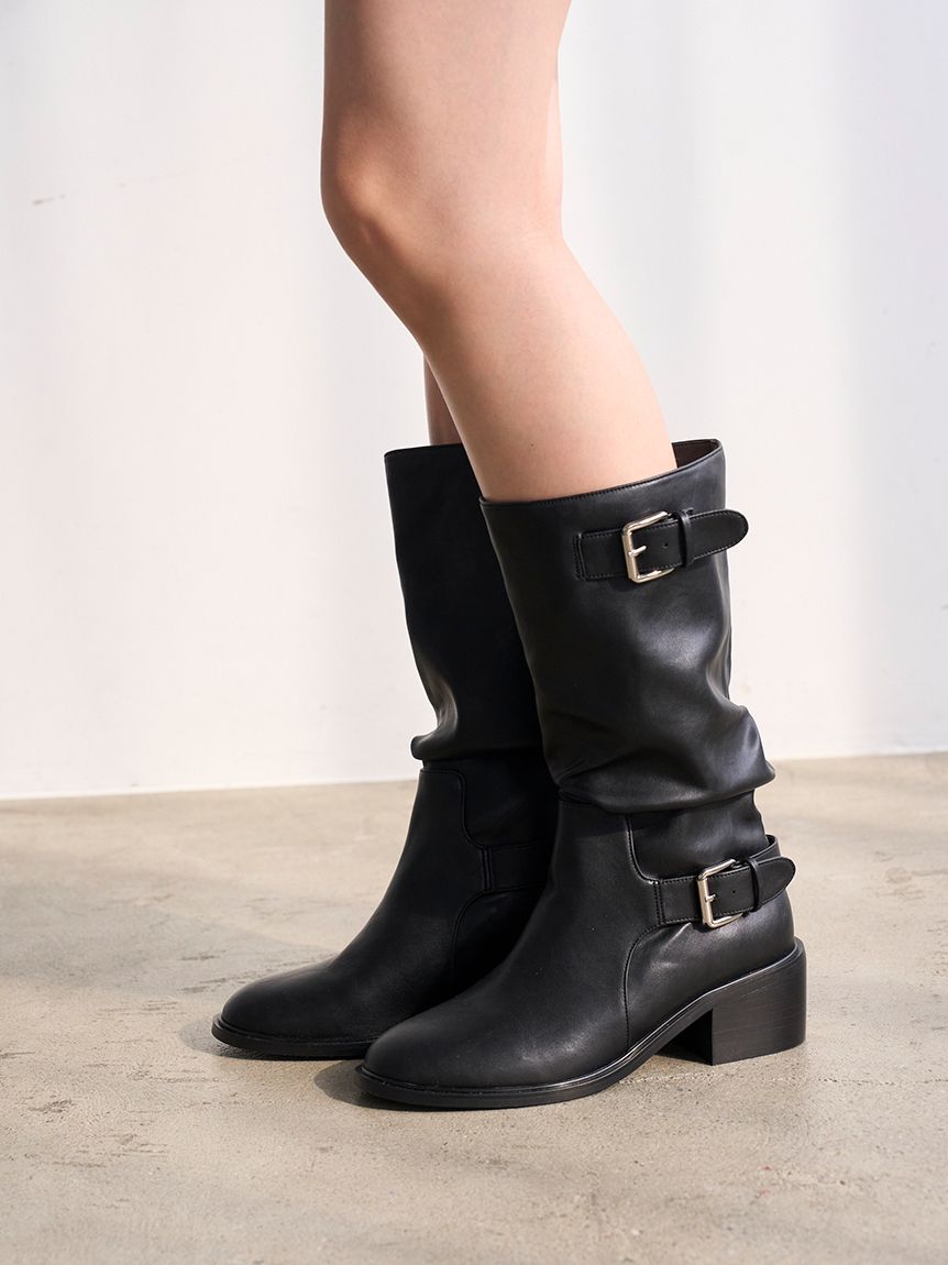 ルーズバックルショートブーツ(ブーツ)｜シューズ｜SNIDEL(スナイデル