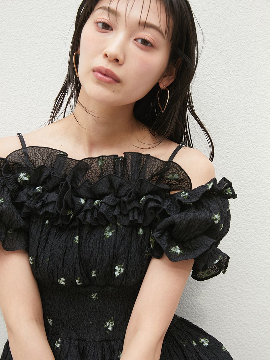 オフショルフリルブラウス(シャツ・ブラウス)｜トップス｜SNIDEL