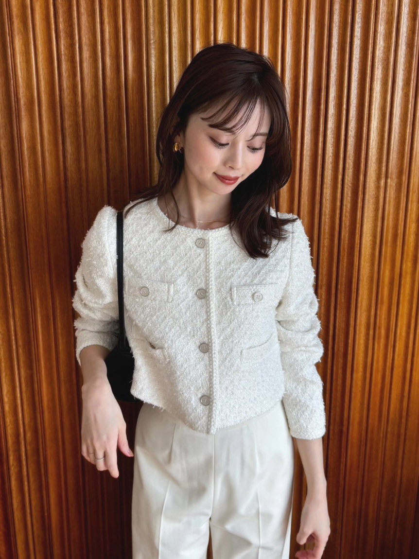 ツイードジャケット(ノーカラージャケット)｜アウター｜SNIDEL