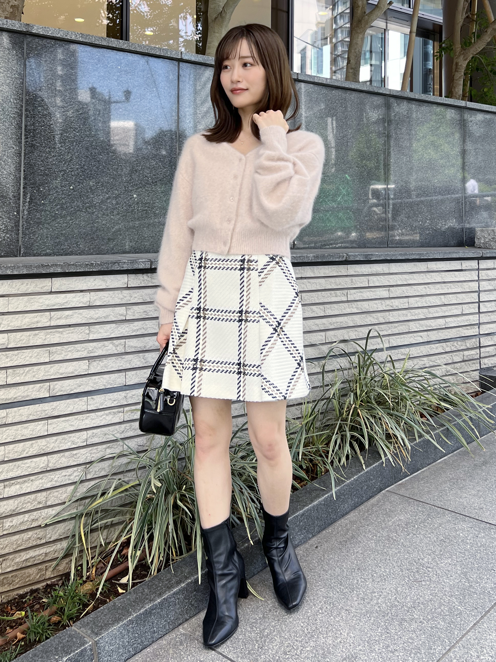 Sustainableロービングチェックミニスカート(ミニスカート)｜スカート