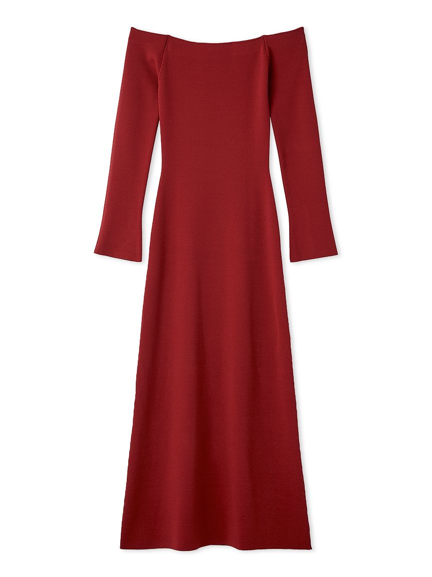 オフショルIラインニットワンピース【カンヘウォン着用】(マキシ